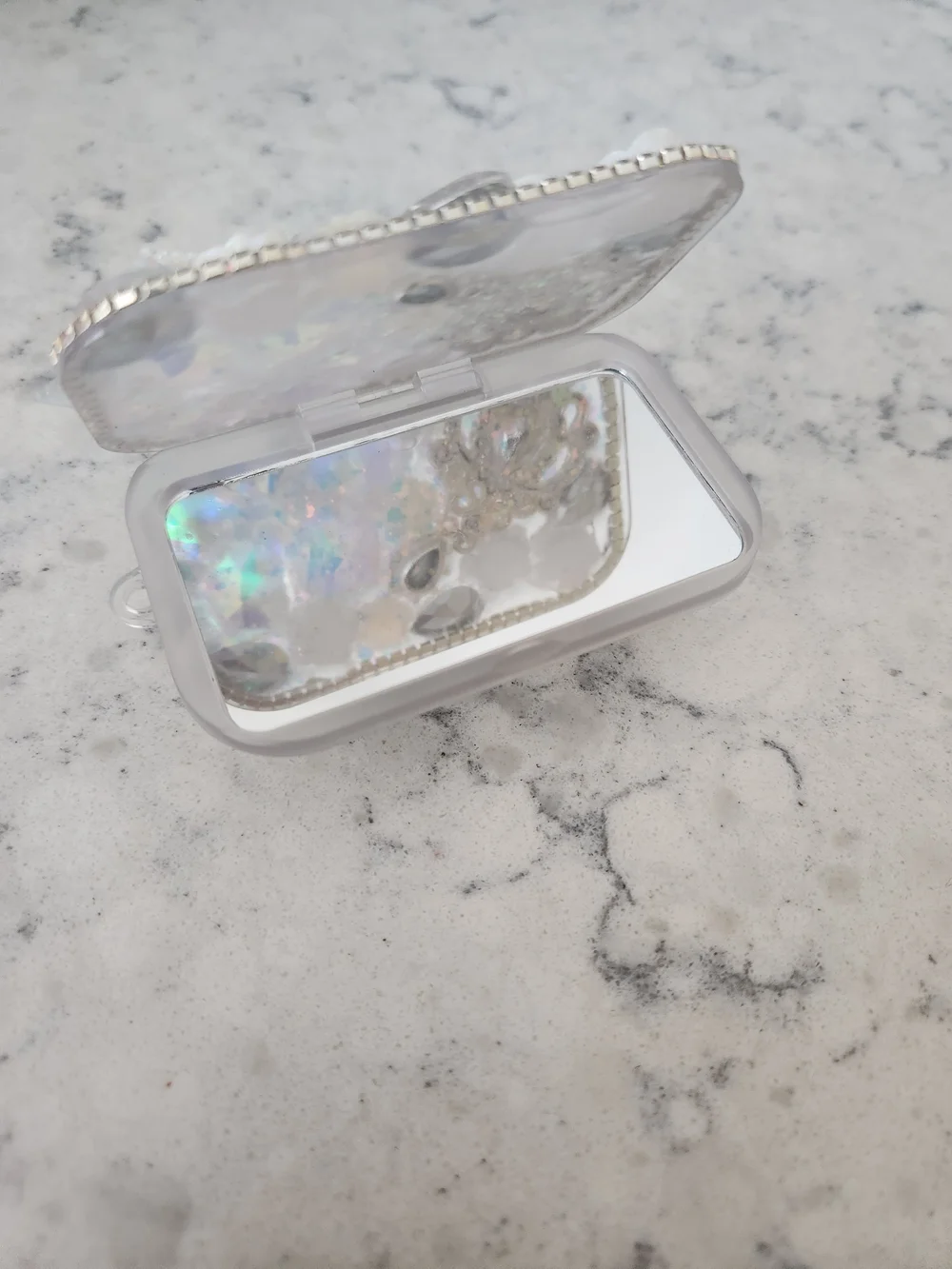 Crystal Yellow Floral Phone Clip